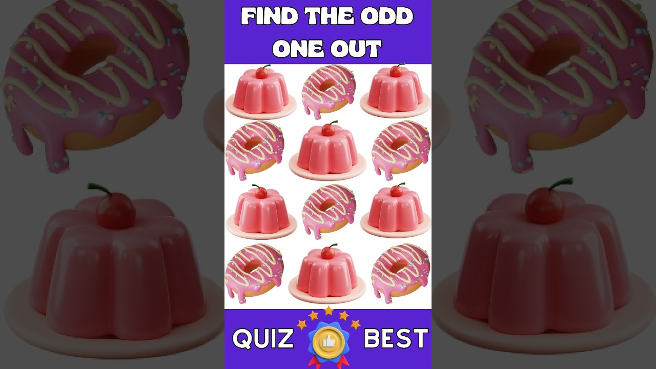 Find the ODD One Out - Junk Food Edition 🍔🍩, Hard - Emoji Quiz 