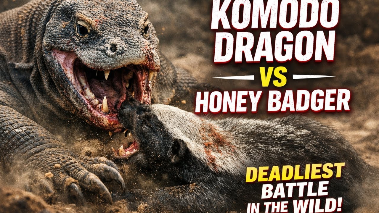 Komodo Dragon vs Honey Badger — The Deadliest Mismatch in the Wild | 4K Wildlife Documentary