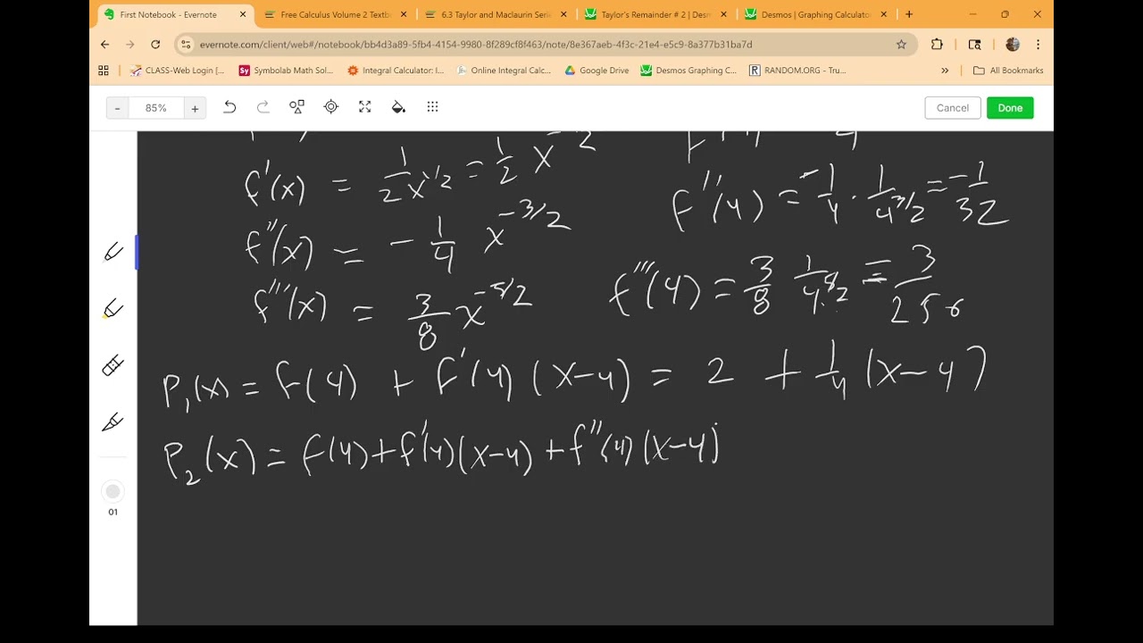 MTH 2 Taylor's Theorem