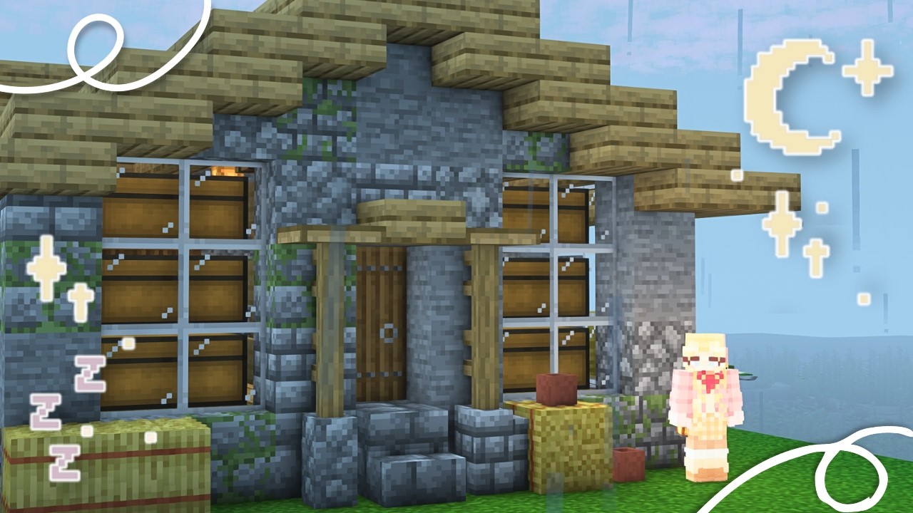 Building A COZY Modded Storage Shed | Minecraft Relaxing Commentary ...