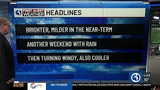 Technical Discussion: Trending brighter, also milder before weekend rain