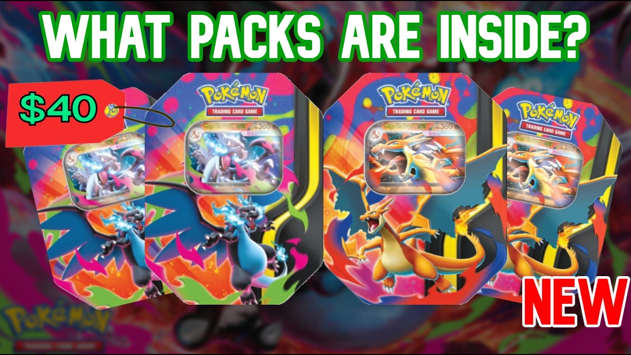 THE NEW Mega Charizard X & Y Tins Are CRAZY! - Pokemon TCG Opening