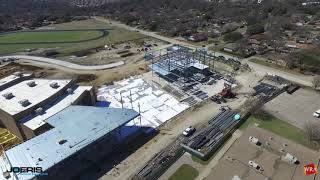WRA Architects | Lancaster ISD Elsie Robertson Middle School | Construction Update | March 2019