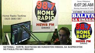 98.7 Home Radio News FM Davao Live Stream screenshot 4
