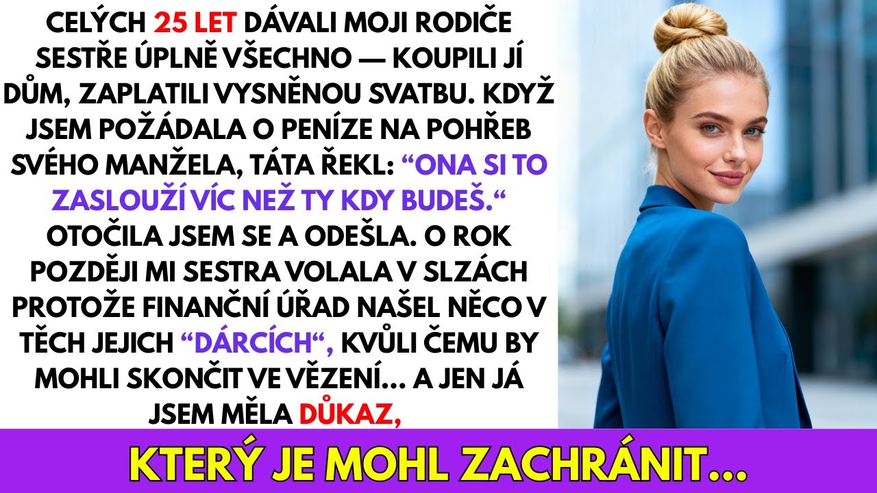 Můj Táta Odmítl Zaplatit Pohřeb Mého Manžela, Ale Koupil Mé Sestře Dům — O Rok Později...