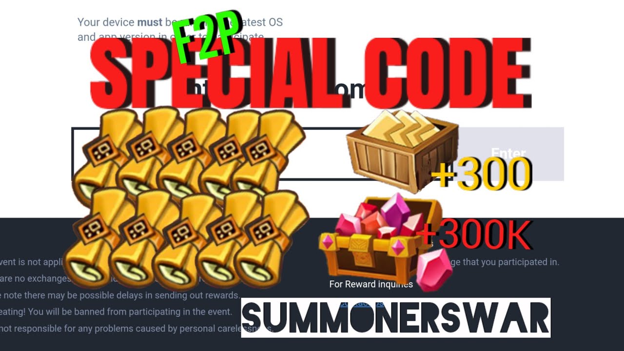 1 SPECIAL CODE Summoners War YouTube 1 special code summoners war youtube