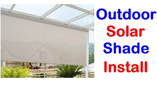 How to INSTALL a SHADE BLIND on your Front Porch