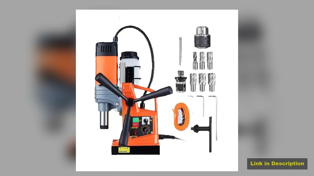 SucceBuy 1300W 1400W 2 Electric Drilling Machine Magnetic Drill Press Boring Diameter Power Drill 8