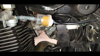 Colocar filtro de gasolina para moto 