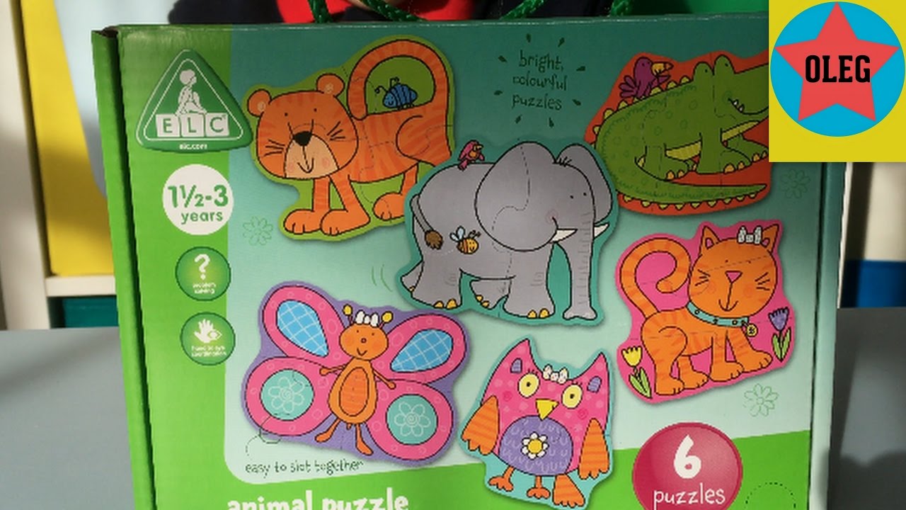 Собираем ПАЗЗЛ с ЖИВОТНЫМИ🔹ANIMAL PUZZLE 6 pieces