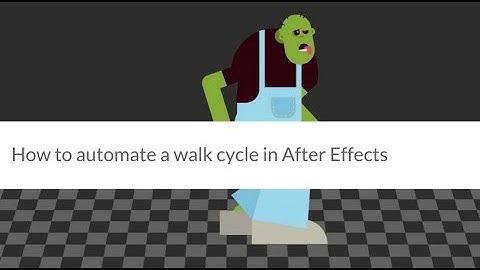 TUTORIAL: How to automate a walk cycle in After Effects