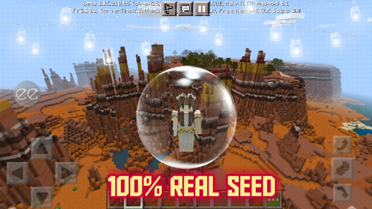 100% WORKING SEED FOR MESA BIOME | MINECRAFT | LIFE WITH KISA | - YouTube