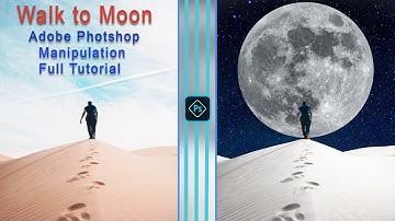 Big Moon Manipulation Tutorial  ~ walk to moon in adobe photoshop.