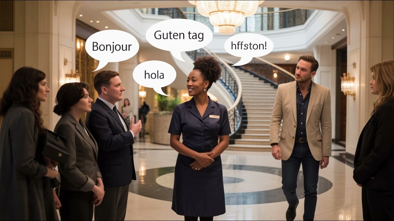 Le patron de l'hôtel a entendu la femme de chambre parler neuf langues et l'a appelée immédiatement