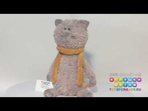 Кот Обормот в шарфике 30 см