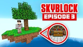 I built a SECRET underground base on my friends Skyblock - Episode 3