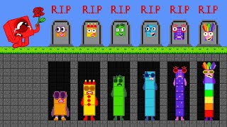 Rip All Numberblocks Mix Level Up Numberblocks Zombie Calamity Game Animation