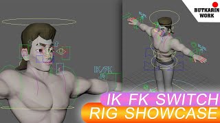 Rig showcase Ghost Friend Model IK FK Switch