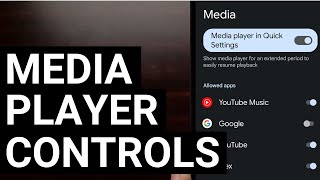 Android 12 Feature Spotlight - Customize the Quick Settings Media Player Control Notification screenshot 2