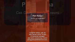 Cara Praktis: Menghindari sumber palsu dari jawaban AI