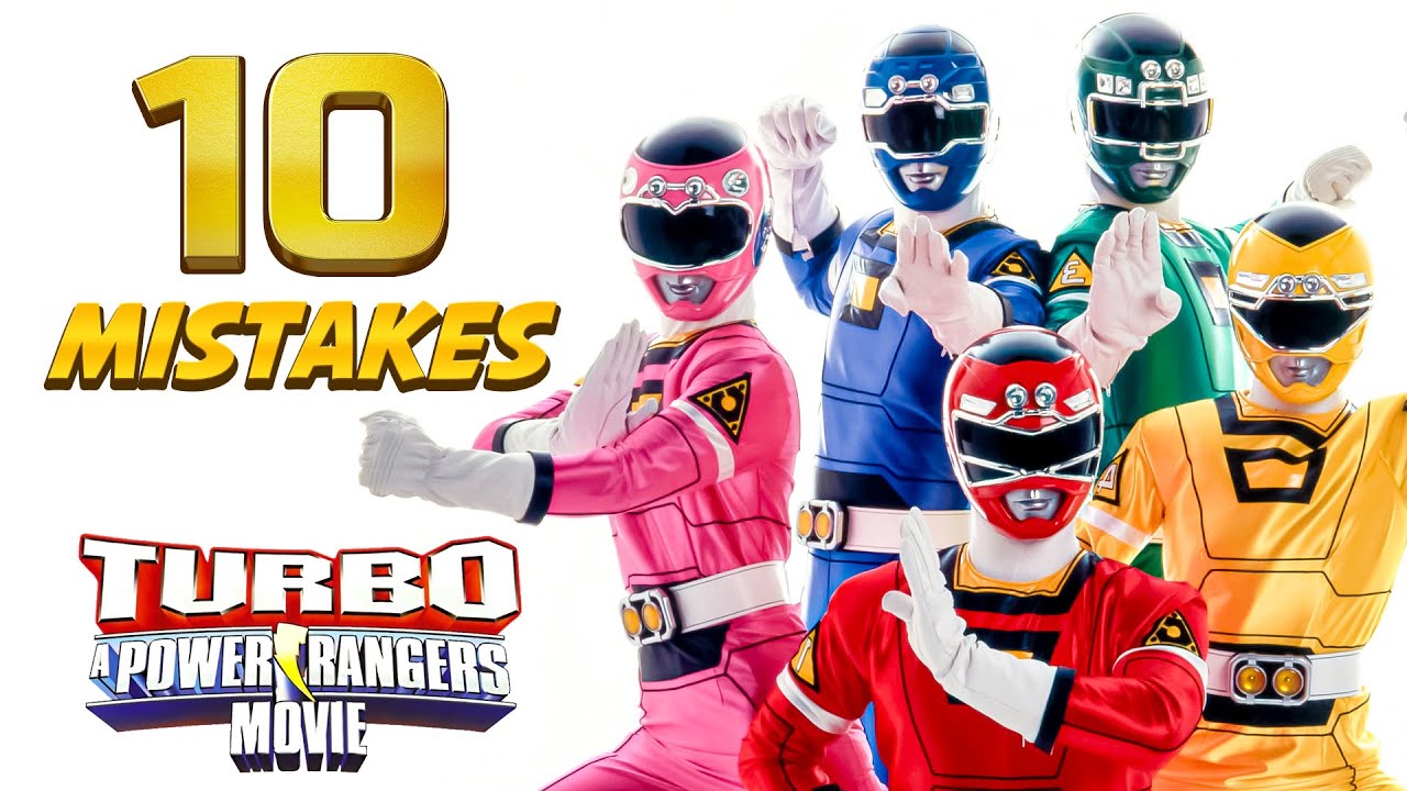10 ошибок в фильме «Могучие рейнджеры Турбо», которые вы никогда не видели.