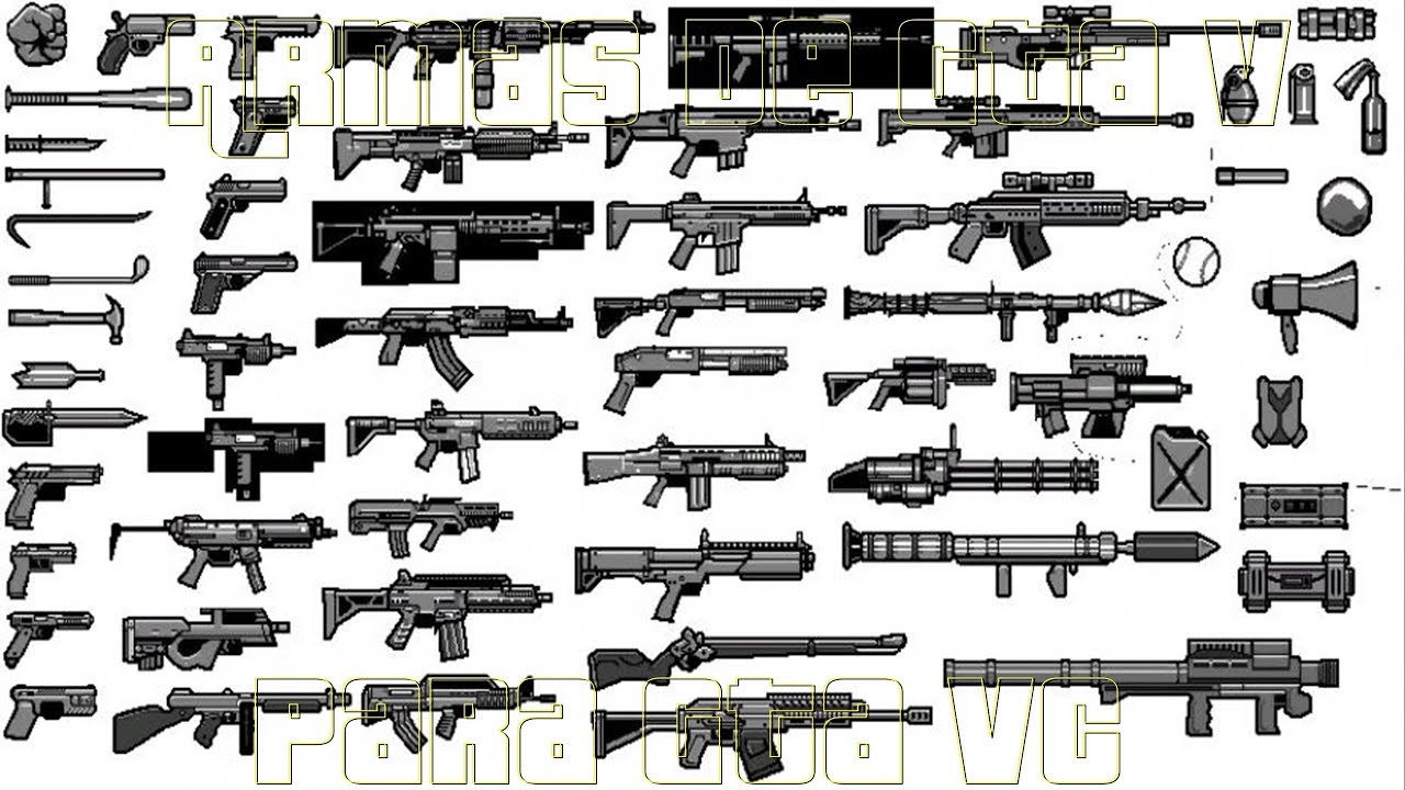 Tener Todas Las Armas Estilo GTA V Para GTA SA (Weapon Dat) - YouTube