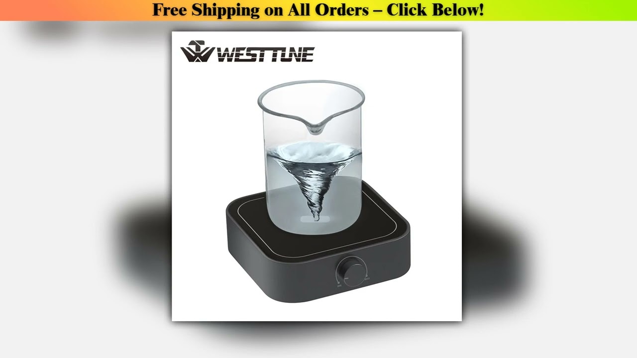 Westtune Lab Magnetic Stirrer - Electric Digital Display, 3000 RPM, 3L Capacity, Portable Lab