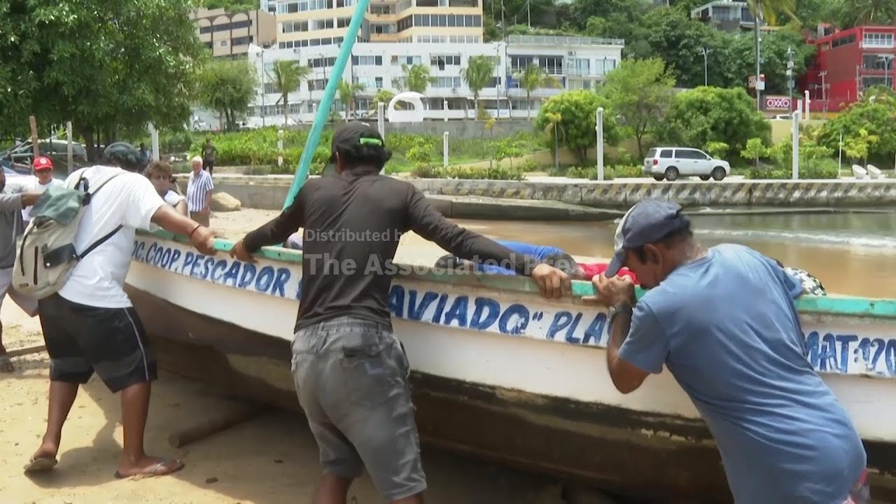 Hurricane Erick strengthens to a Category 2 storm as it nears Mexico's Pacific coast