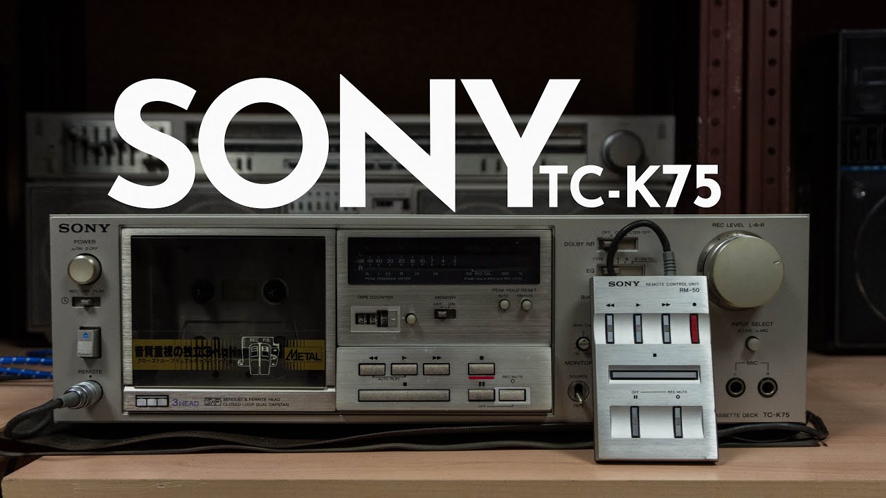 SONY TC-K75🔷777の先輩だけに共通点色々。ソニー3ヘッドの第二作