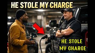 Racist Man Unplugs Black Driver's EV To Charge His Own Truck — Fired After Video Goes Viral...!