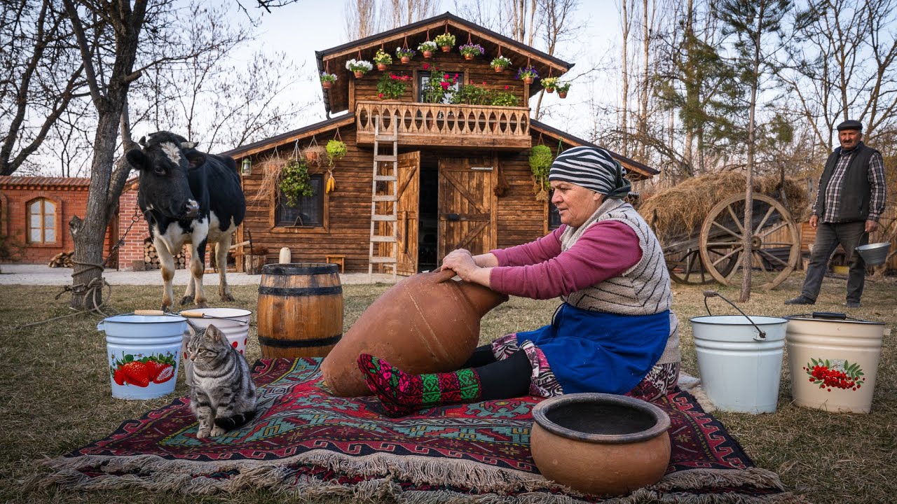 From Milk To Butter — Traditional Homemade Method 🌶