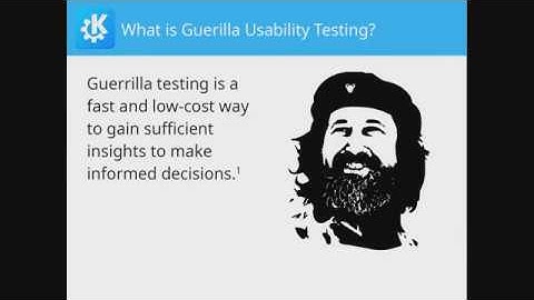 Thomas Pfeiffer - Guerilla Usability Testing - Akademy 2018