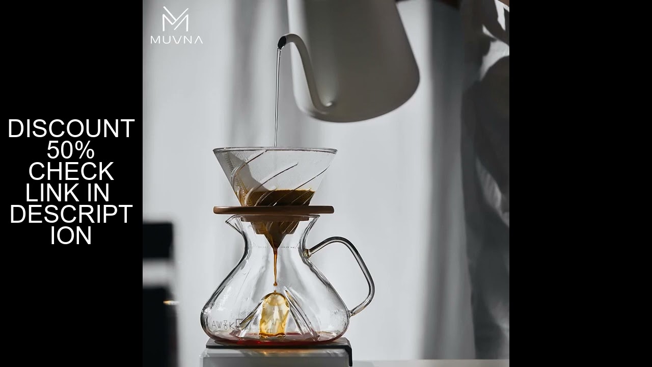 Muvna Tornado series Coffee Sharing Jug with Hand Drip Coffee Sharing Pot set Pour Over Coffee for H