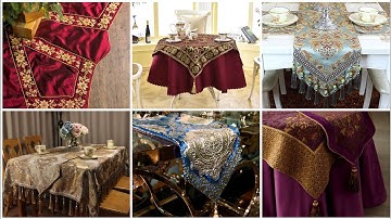 most beautiful designer fancy embroidered table Mats and table runners design collection