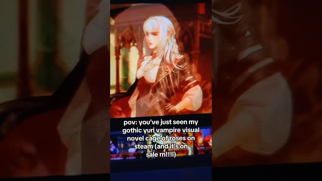 my gothic yuri vampire vn is on sale on Steam 😲