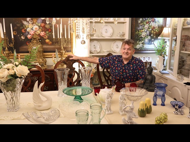 Flea Market Shopping Haul Beautiful Vintage Glass!! My Take On A
