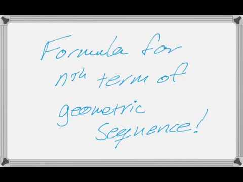 Formula for nth Term of Geometric Sequence - YouTube