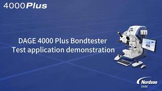 DAGE 4000 Plus Bondtester Test application demonstration