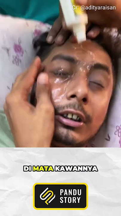 NIAT NGASIH OBAT TETES MATA MALAH TUMPAH SEMUA #lucu #lucungakak #lucuabis (Cr: adityaraisan)