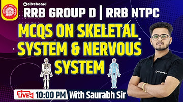 MCQs on Skeletal System | MCQs on Nervous System | RRB GROUP D | RRB NTPC Science | By Saurabh Sir