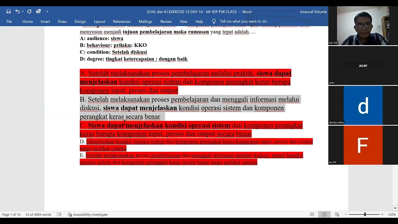 SOAL PPPK SJT, MANAJERIAL GURU BAHASA INGGRIS - MR IDP CLASS