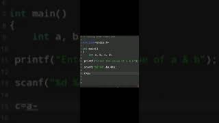 #25 | How to Write C Coding | Programming Knowledge | C language Exercise26 #shorts #coding