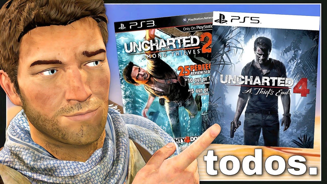 Probé TODOS los UNCHARTED en UN SOLO VIDEO (fue épico)🔥