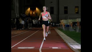 Jess McClain and Katrina Coogan battle in the Track Fest 10,000m