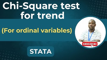 Chi-Square test for trend in STATA
