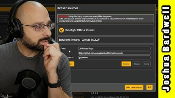 How to create your own Betaflight 4.3 presets and include them in the configurator
