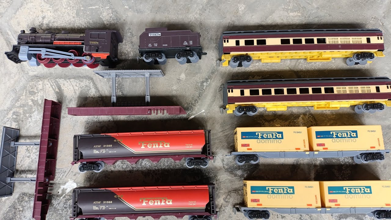 UNBOXING MINIATURE STEAM TRAIN - UNBOXING DAN MERAKIT MAINAN KERETA API UAP FENFA