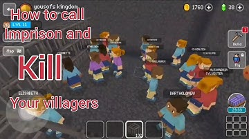 how to call, imprison and kill all your villagers in block craft 3d building simulator
