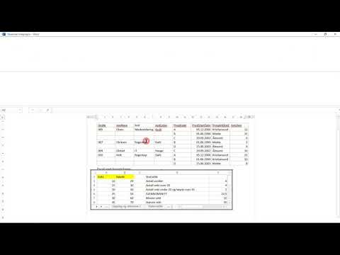 1201 Integrasjon tabell fra excel til word