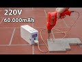 How to Make a Mini 220V 60.000mAh Power Bank - For Powercut or Camping